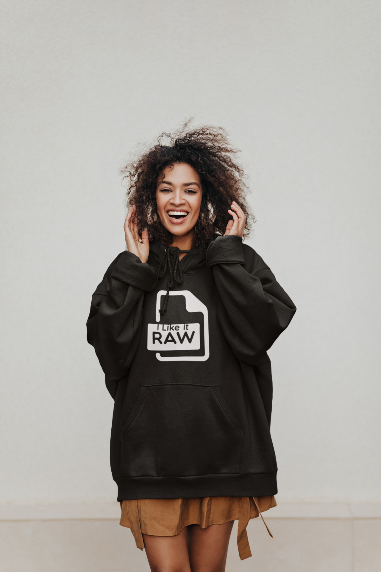 I Like it Raw Unisex Hoodie - Image 4